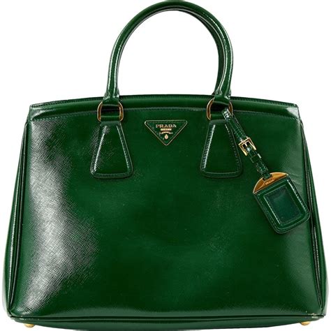 prada light green patent leathe bag|Prada leather handbags.